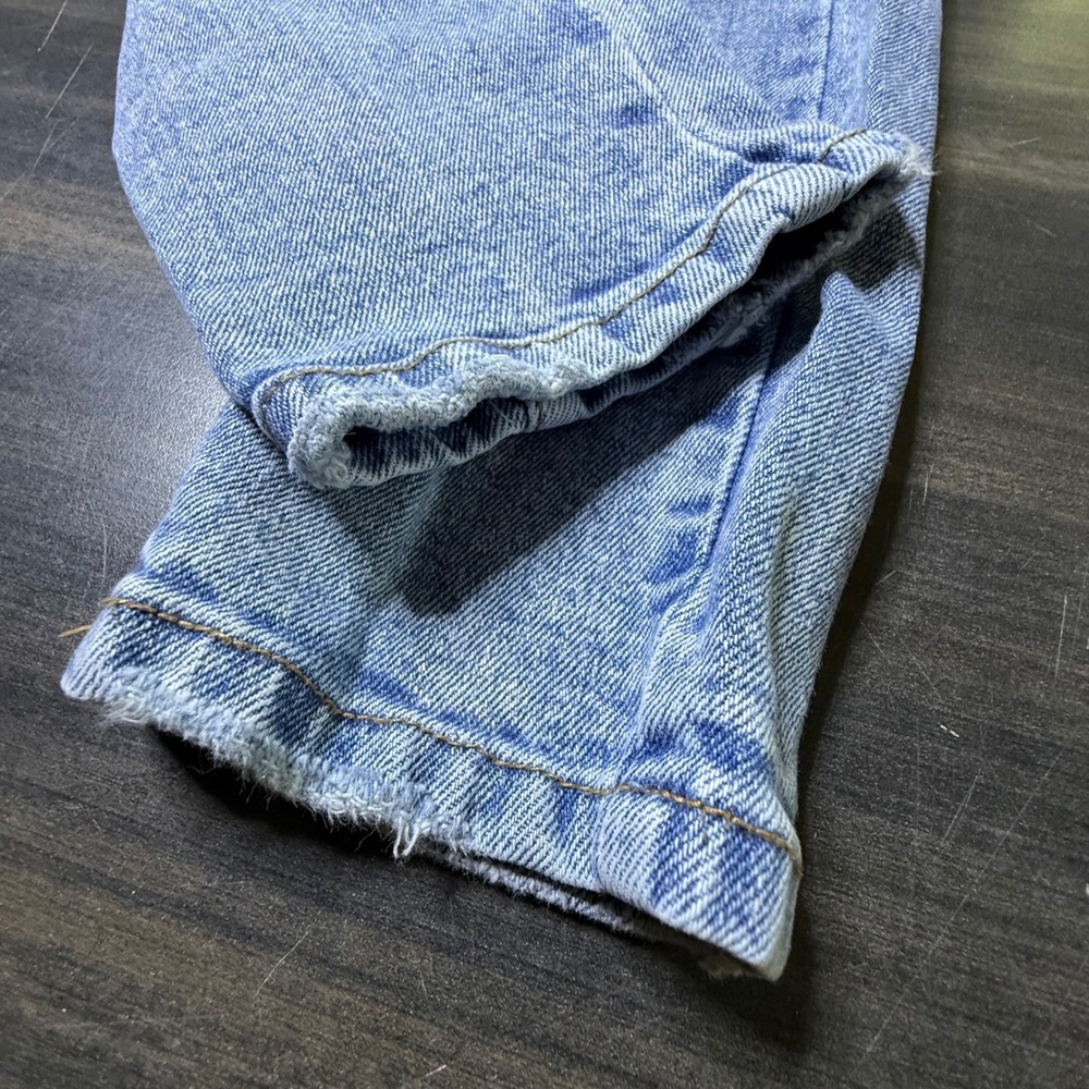 Indigo Rising Light Wash Denim Jeans Distressed Hem Grunge‎ Style Size 1/25 - Picture 2 of 5